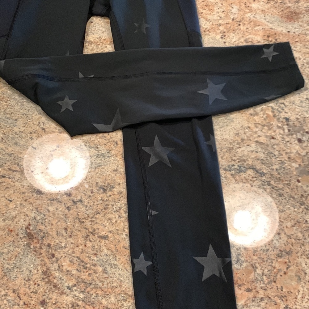 Gap fit sculpt compression star workout leggings  XS EXTRA SMALL BLACK - Picture 5 of 5
